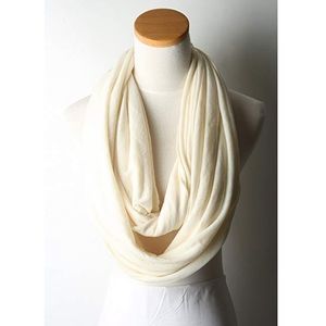 Crema jersey knit infinity scarf 🍮